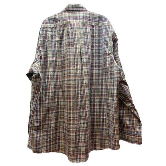 Club Room Performance Dress Shirt Plaid Holiday Mens 18 36-37 Regular Fit NWOT - Picture 3 of 4